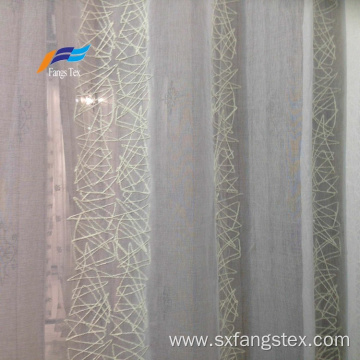 Voile Embroidery 100% Polyester Sound Proof Curtain